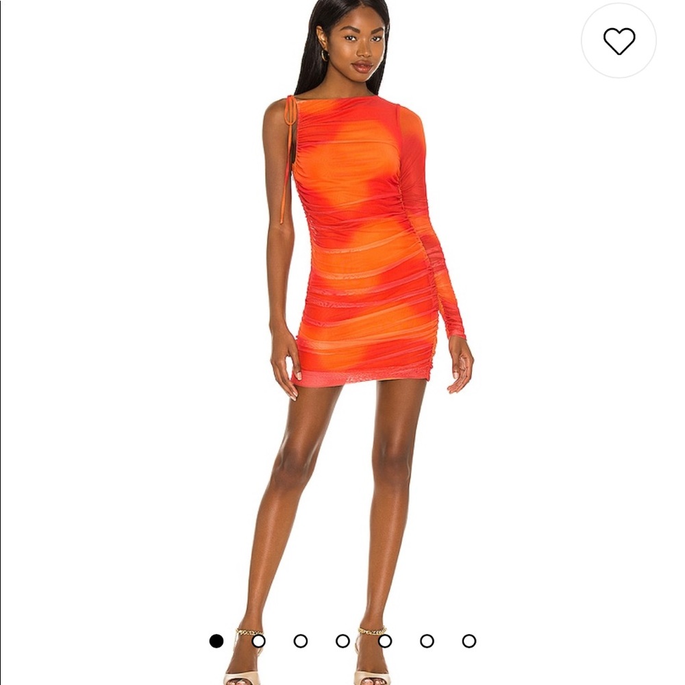 Camila Coelho Seri mini dress in orange tie dye
